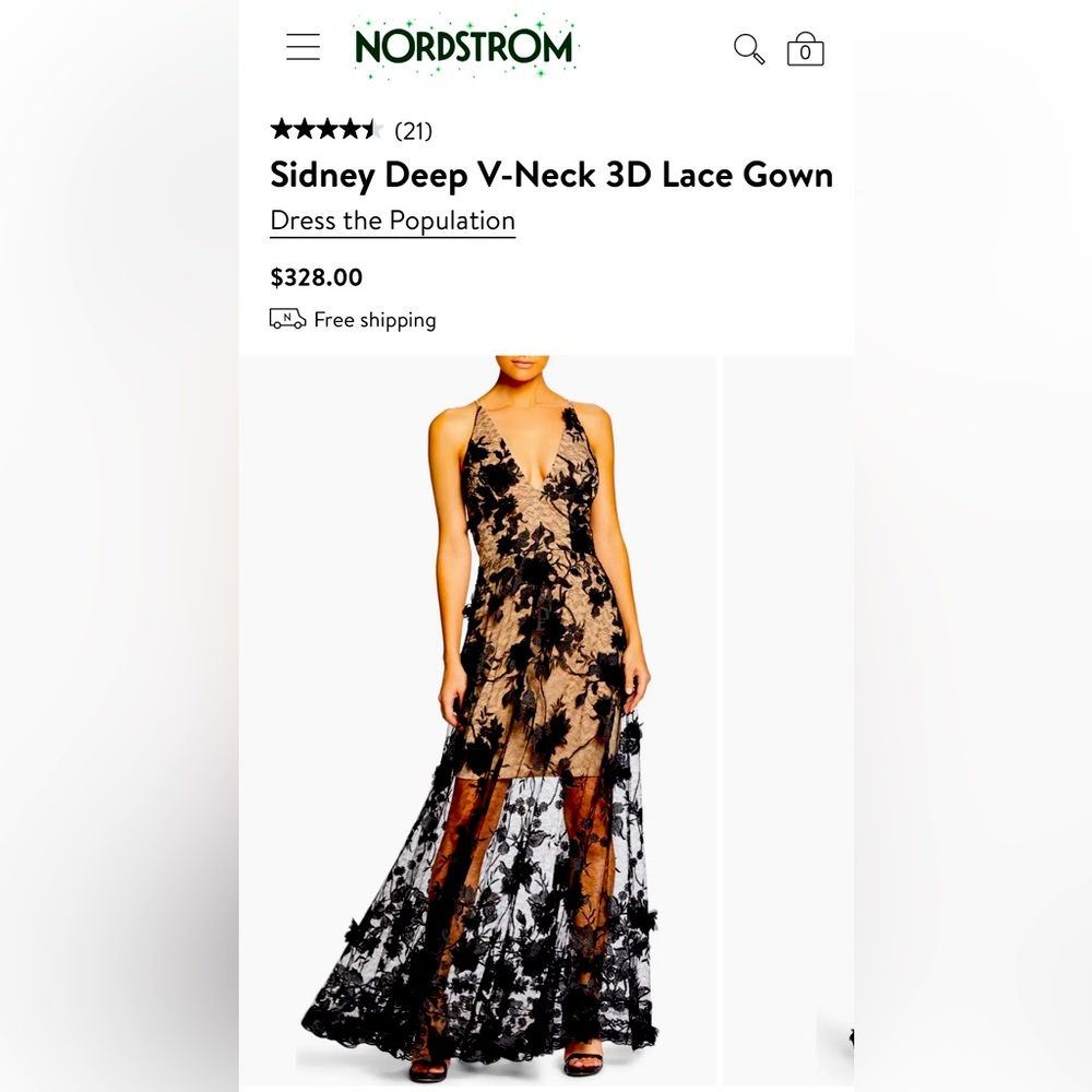 3-D floral dress with Gorgeous lace